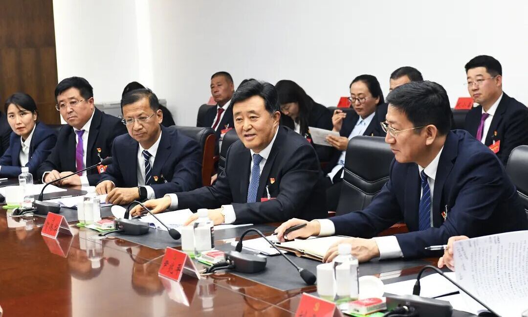 贺伟华参加杭锦后旗代表团审议相关图片
